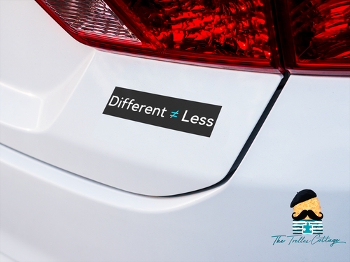 Different Not Less Car Magnet