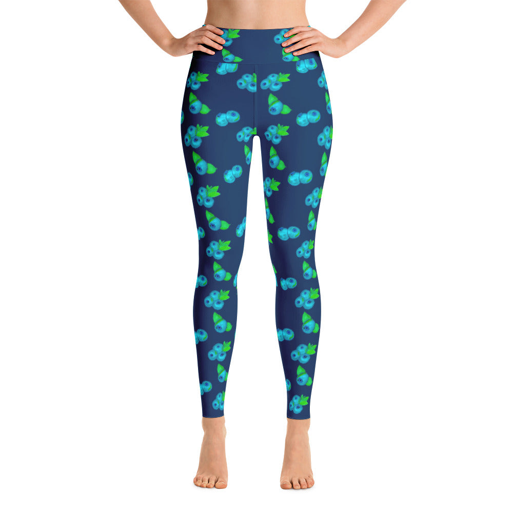 Blueberry Yoga Leggings