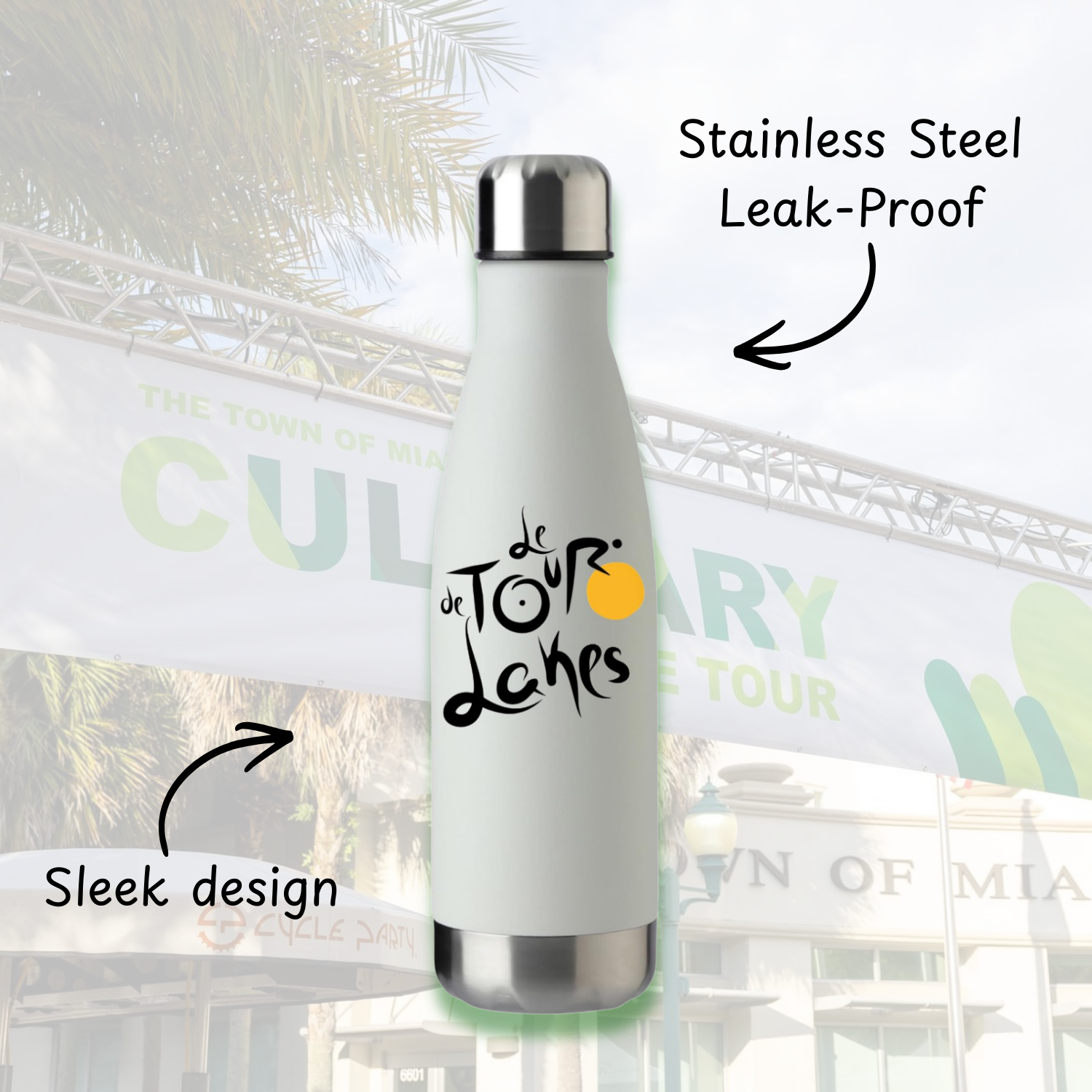Le Tour de Lakes Water Bottle