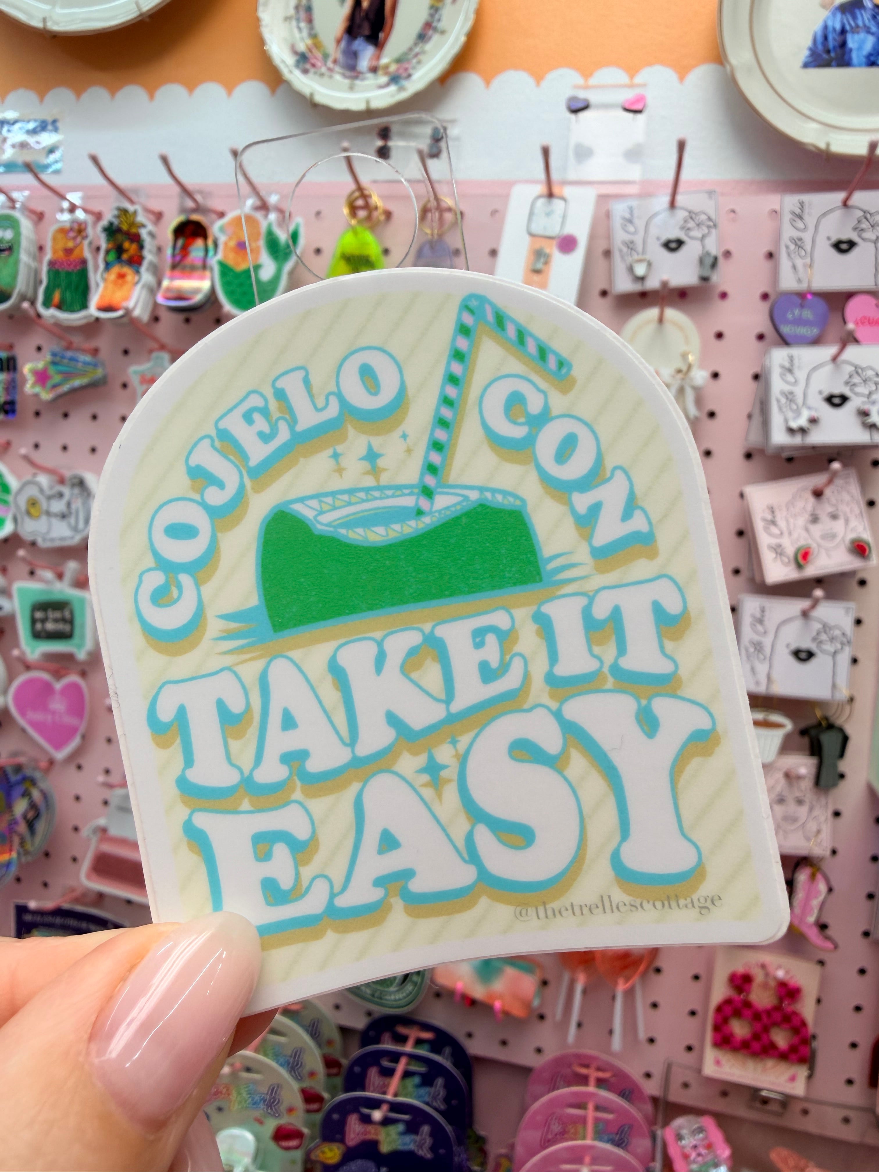 Cojelo Con Take It Easy Sticker