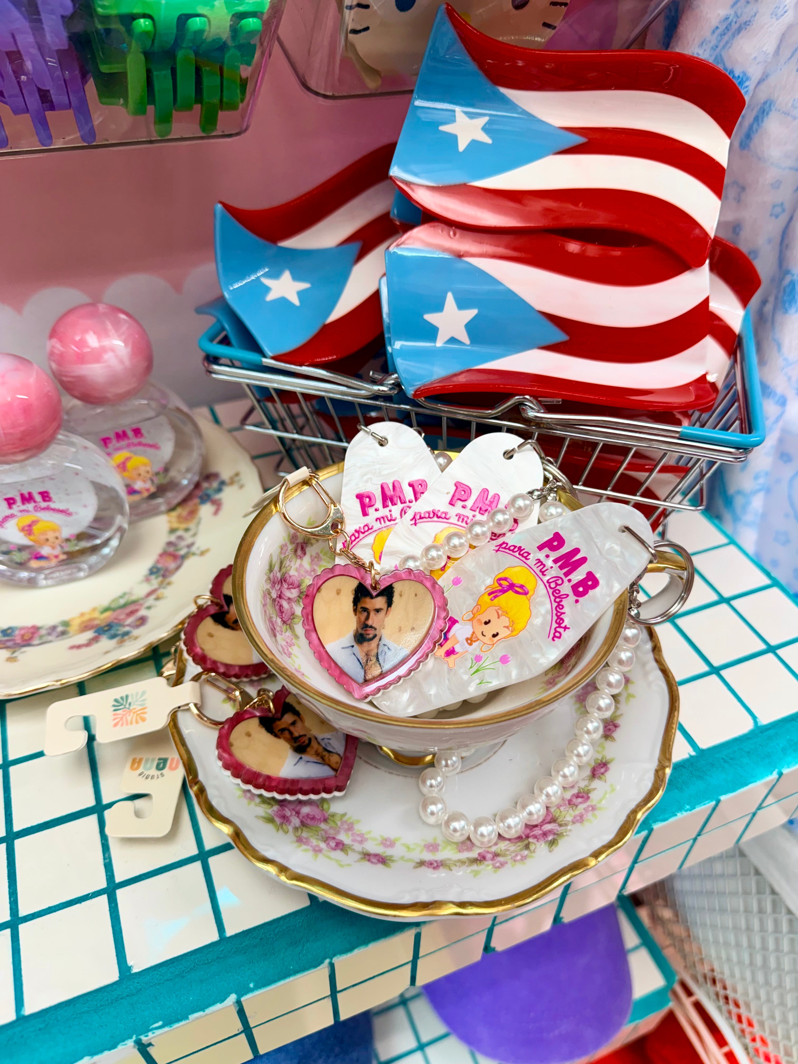 Puerto Rican Flag Hair Clip