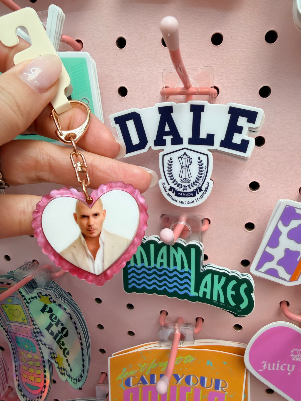 Pitbull Heart Keychain
