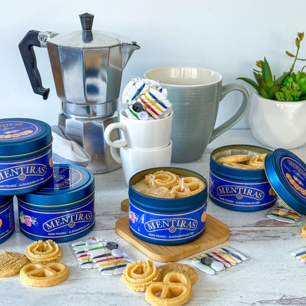 Mentiras Cookie Tin Candle
