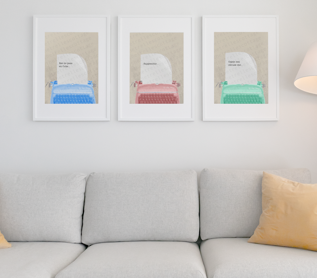 Supposably Typewriter Print