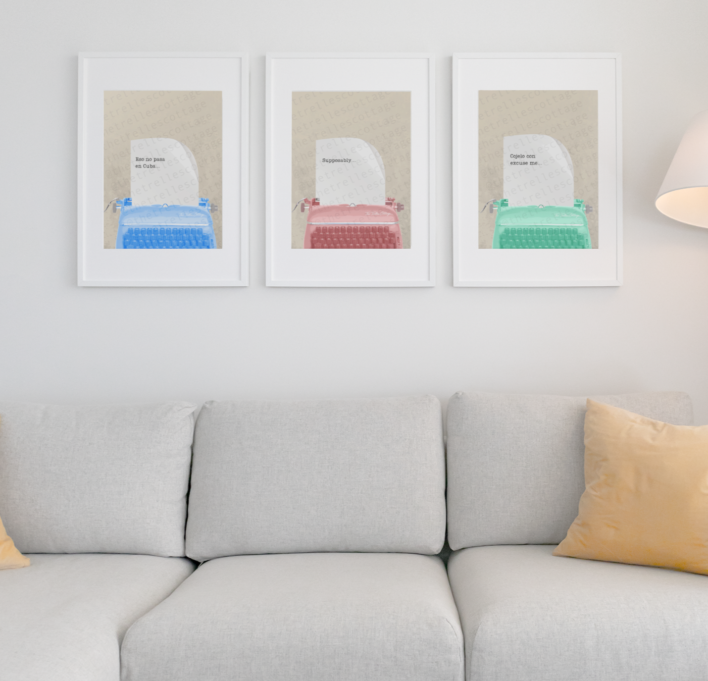 Cojelo Con Excuse Me Typewriter Print