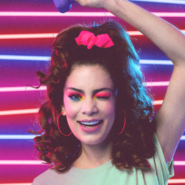 Neon Hoop Earrings