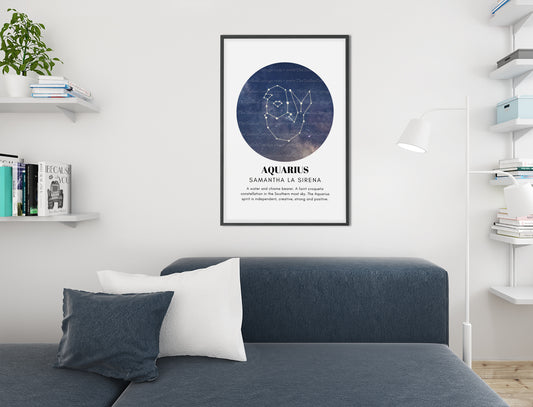 Aquarius Zodiac Print