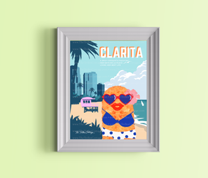 Clarita Beach Print