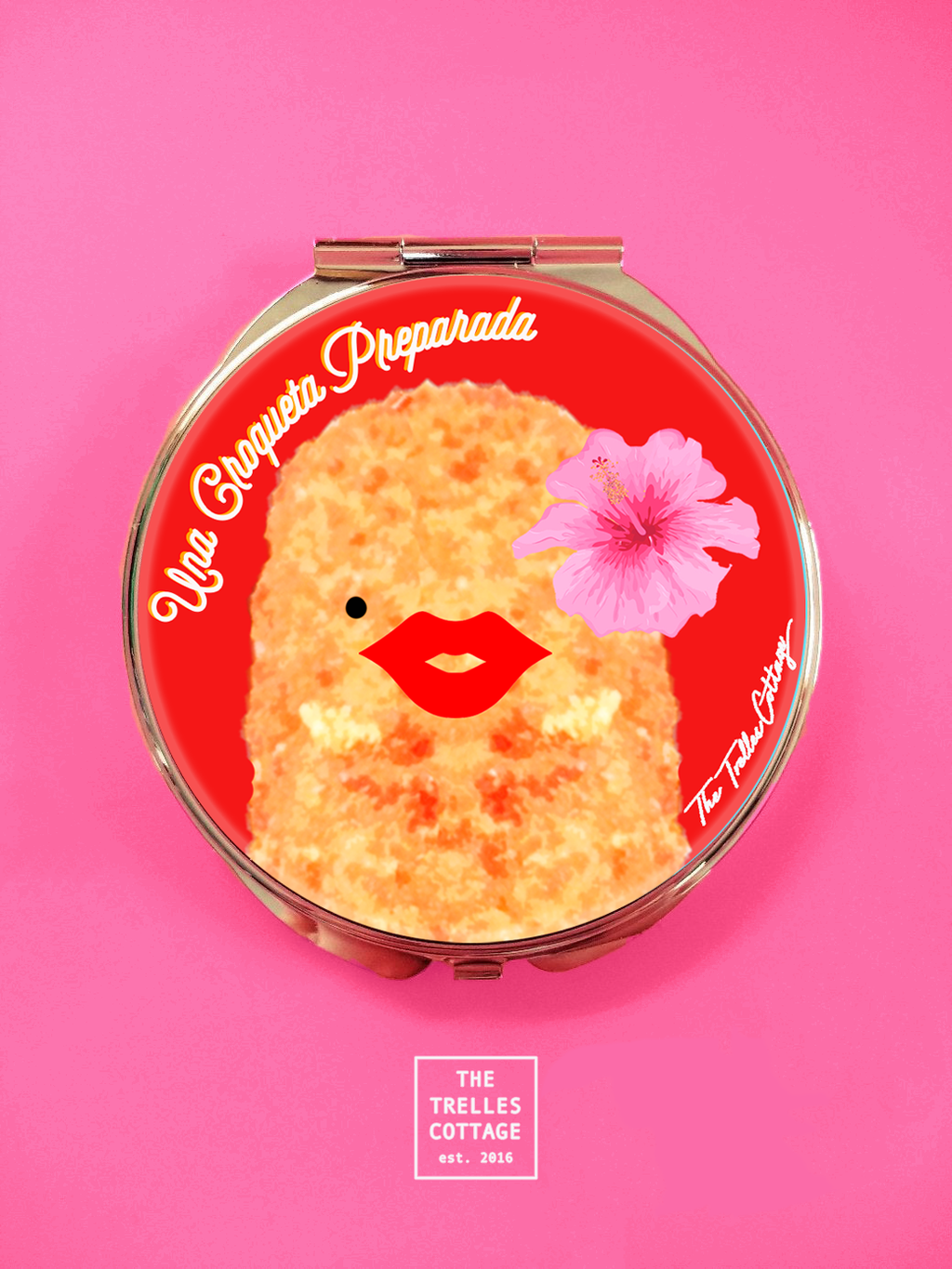 Clarita Croqueta Compact Mirror