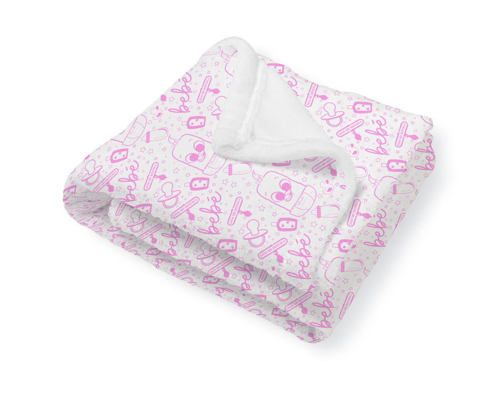 Croqueta Girl Baby Blanket - Minky Baby Blanket - Stroller Blanket