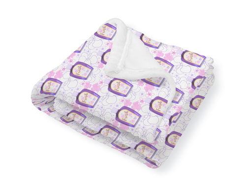 Violetas Baby Blanket - Minky Baby Blanket - Stroller Blanket