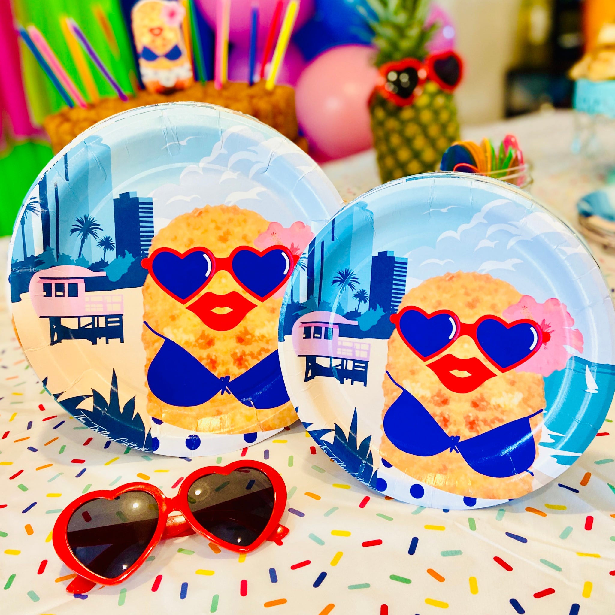 Pool Party Hawaii Beach Flamingo Pineapple Sunglasses Goggles Bachelorette  Hen Night Stag Party Favors Carnival Party Decoration - Party & Holiday Diy  Decorations - AliExpress
