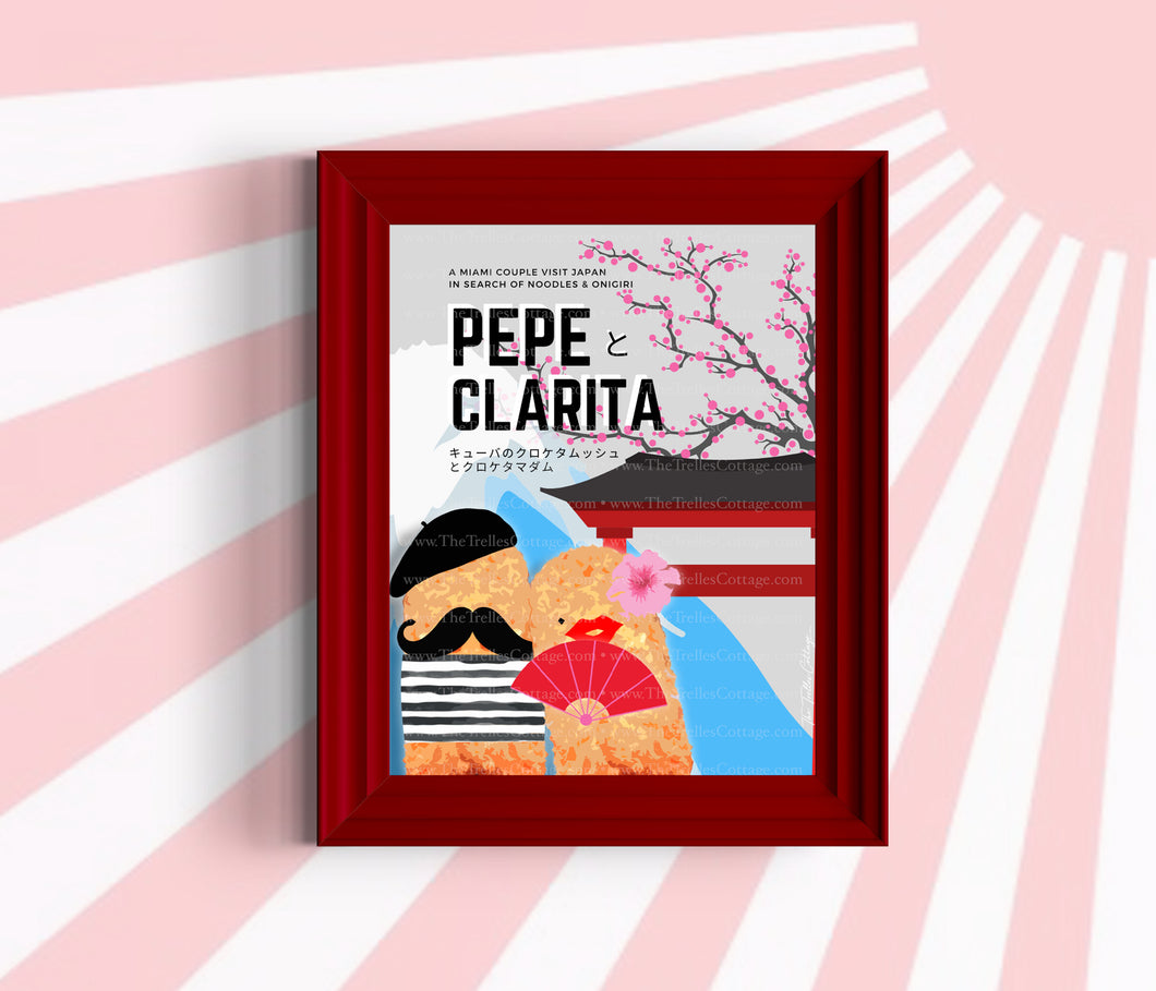 Pepe y Clarita in Japan Print