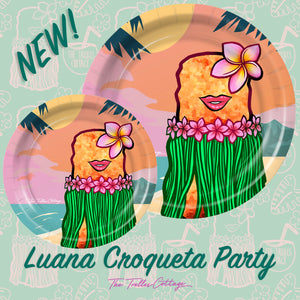 Luana Party Plates - Disposable Plates - Croqueta Party