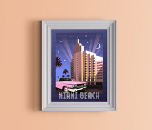 Miami Beach Nights Print