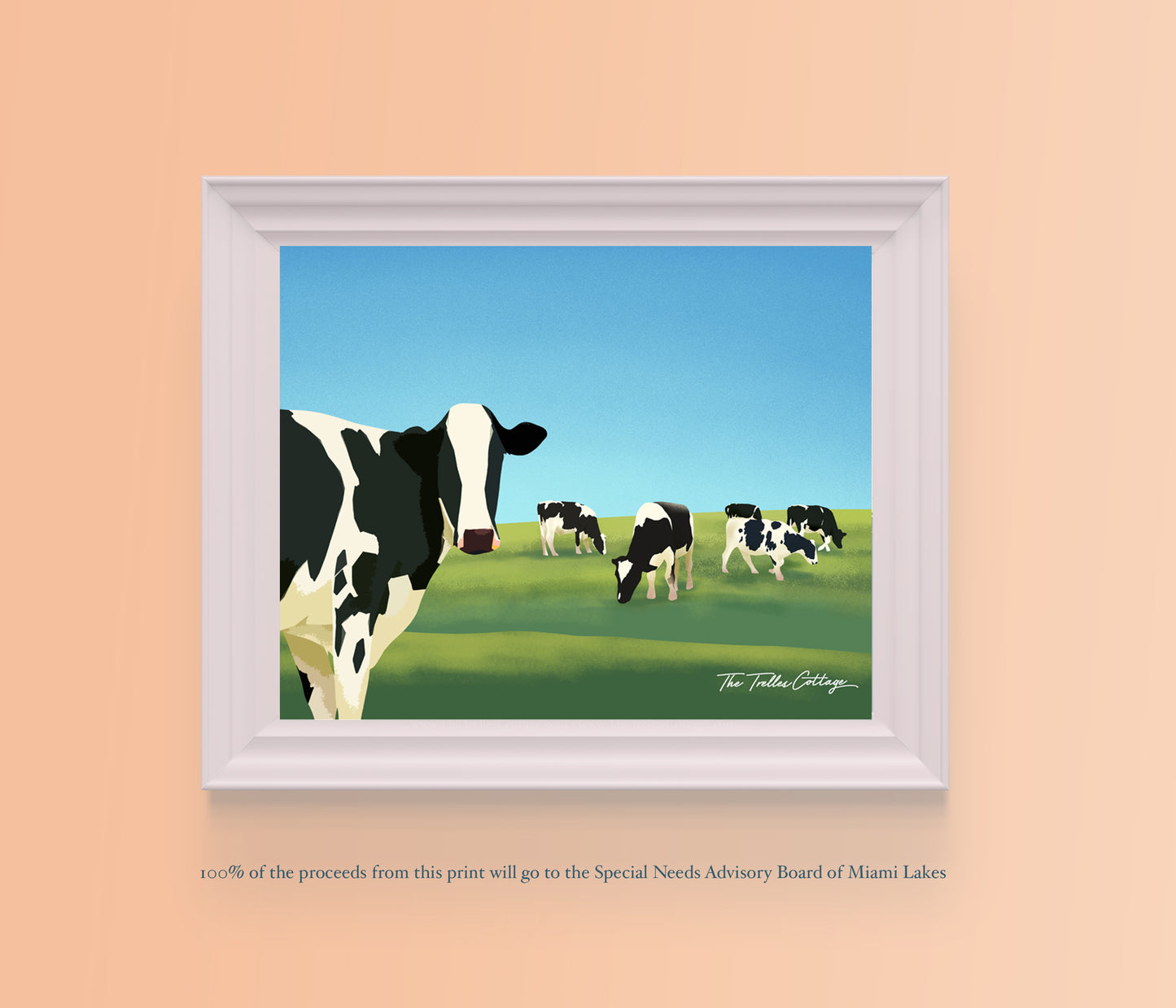 Miami Lakes Cows Print