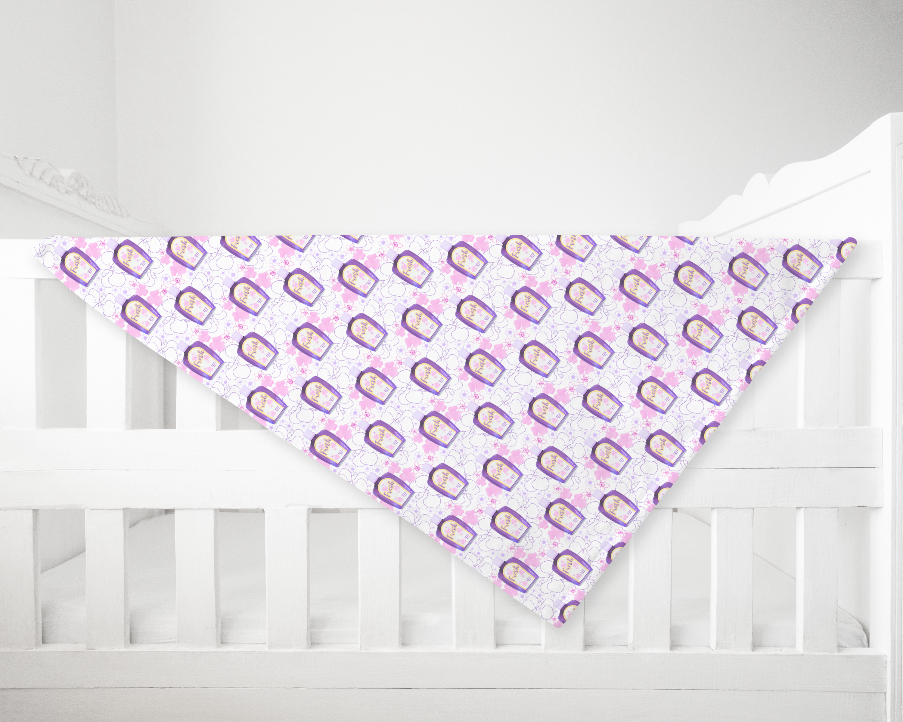 Violetas Baby Blanket - Minky Baby Blanket - Stroller Blanket