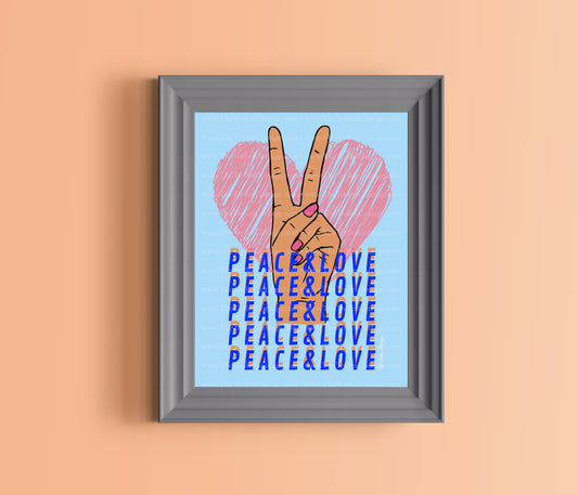 Peace & Love Print
