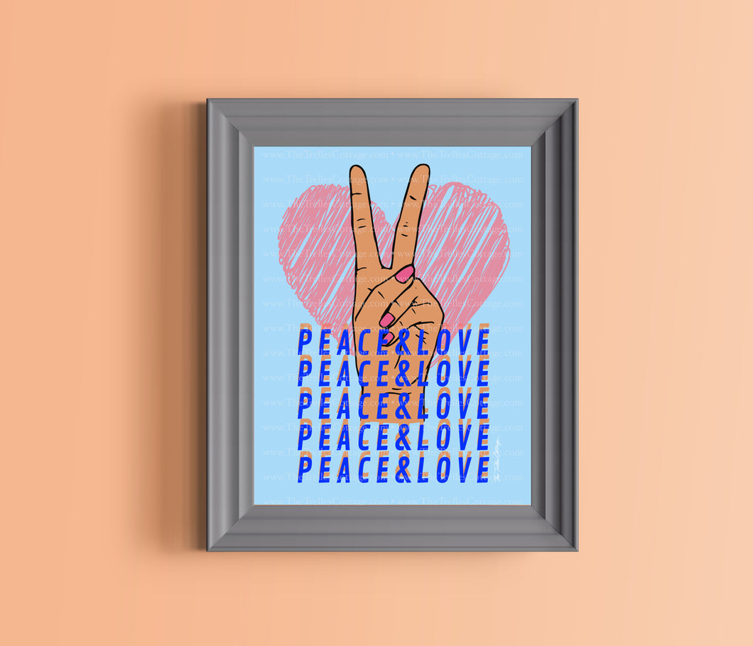 Peace & Love Print