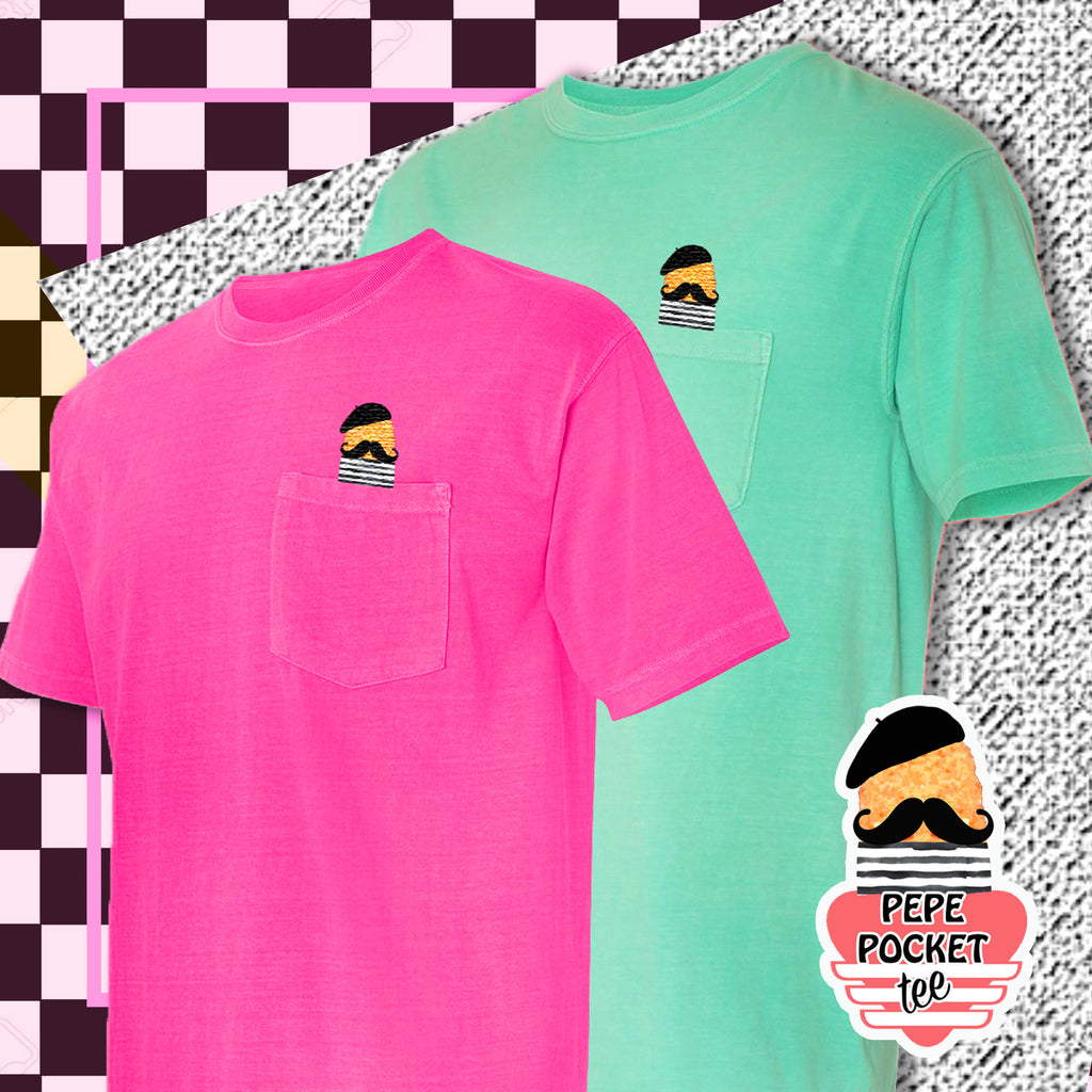 Pepe Pocket - Neon Pocket Tee