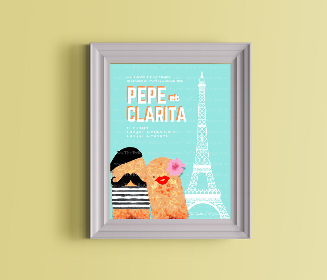 Pepe y Clarita in PARIS Print