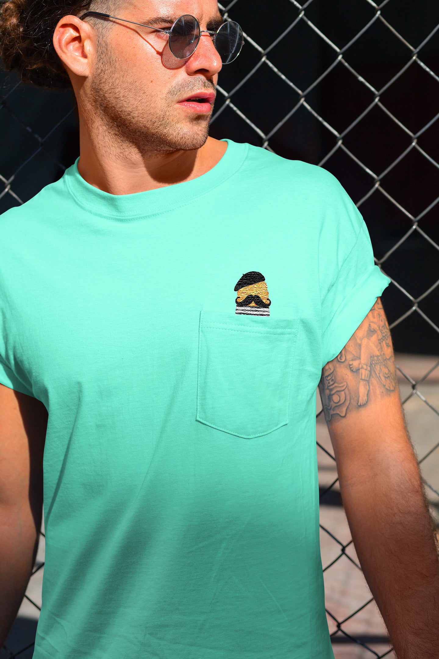 Pepe Pocket - Neon Pocket Tee