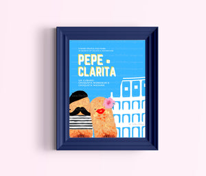 Pepe y Clarita in Rome Print