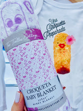 Croqueta Girl Baby Blanket - Minky Baby Blanket - Stroller Blanket