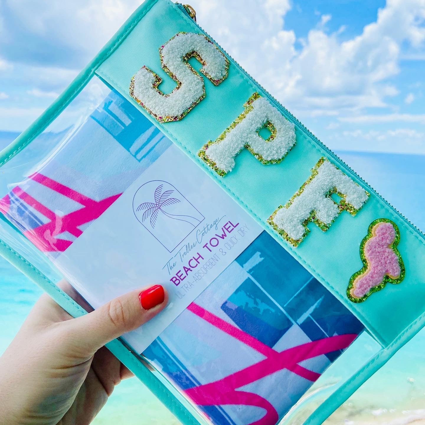 Wishing You Were Here Beach Towel