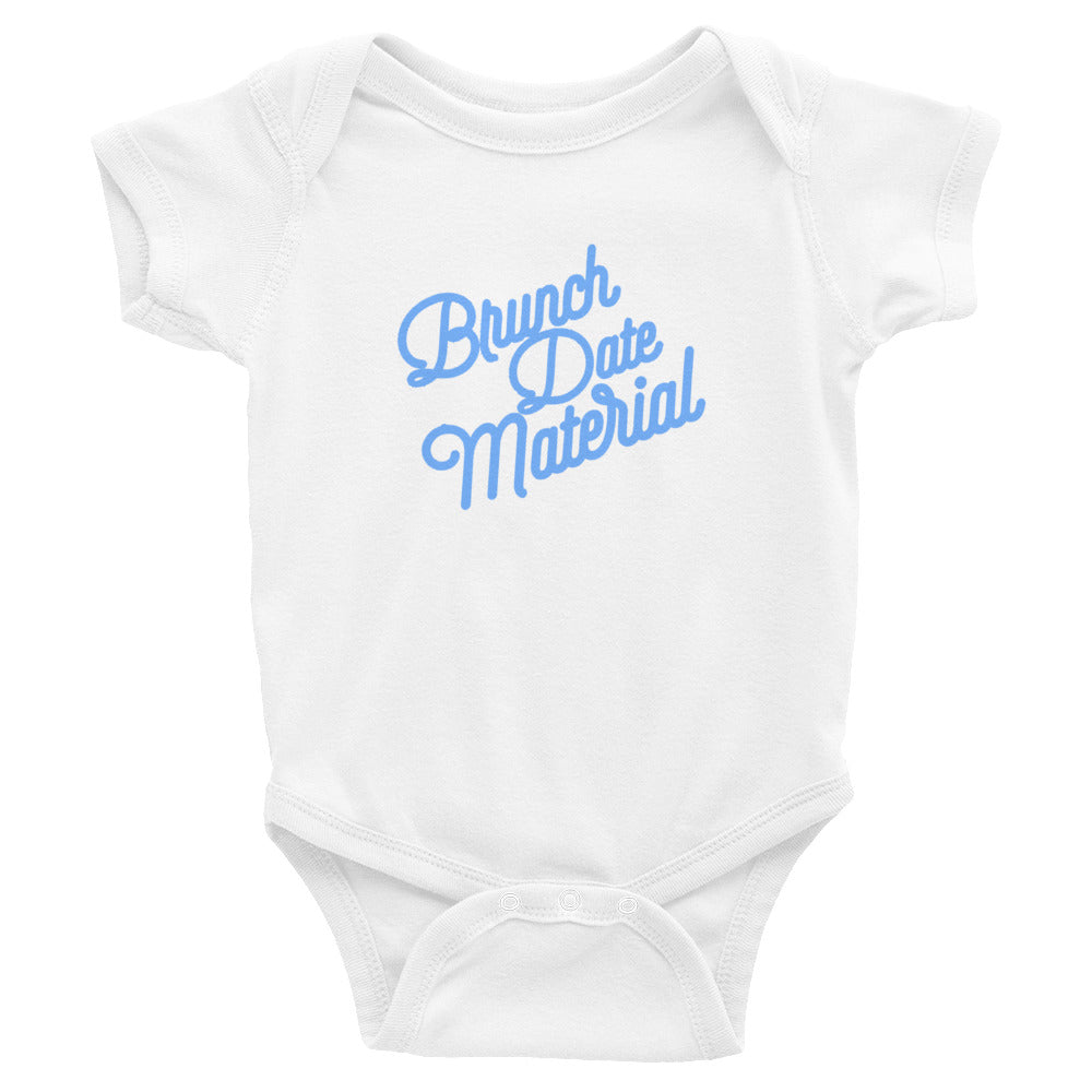 Brunch Date Material Baby Bodysuit