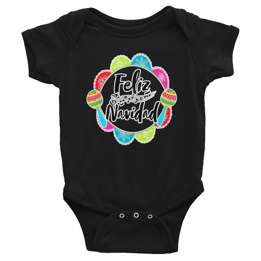 Feliz Navidad Bodysuit - Noche Buena - Christmas Bodysuit - Christmas Baby - Merry Christmas - December Baby