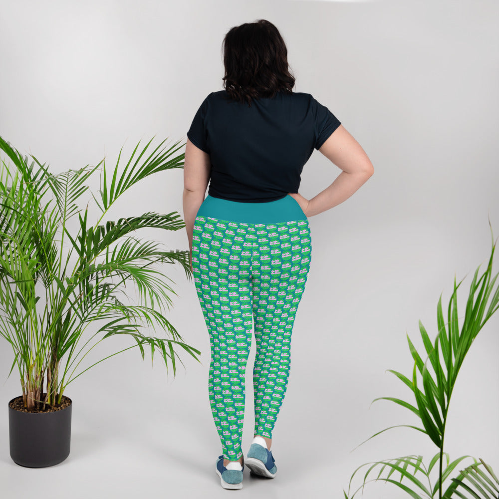 Que Vida Mas Buena Plus Size Leggings