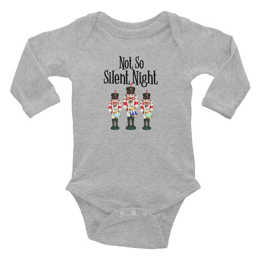 Not So Silent Night Long Sleeve Bodysuit