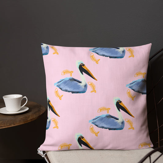 Seasick Pelican Pillow