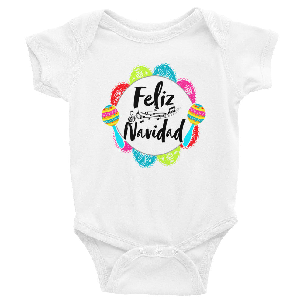 Feliz Navidad Bodysuit - Noche Buena - Christmas Bodysuit - Christmas Baby - Merry Christmas - December Baby