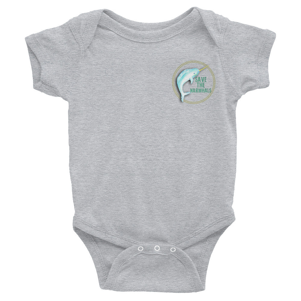 Save The Narwhals Bodysuit