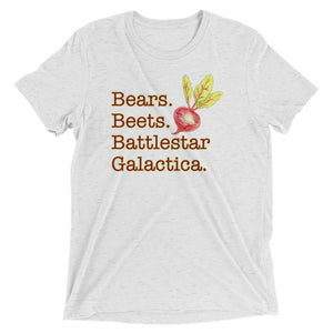 Dwight T-shirt - The Office Shirt - Unisex Shirt - Schrute Farms - Dwight - Beets T-shirt - Bears Beets - Battlestar Galactica