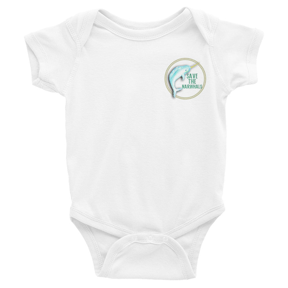 Save The Narwhals Bodysuit