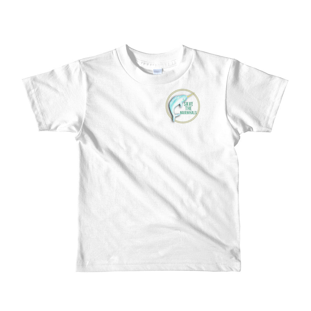 Save The Narwhals Kids T-shirt - Nautical - Narwhal - Whale Watching - Ocean Conservation