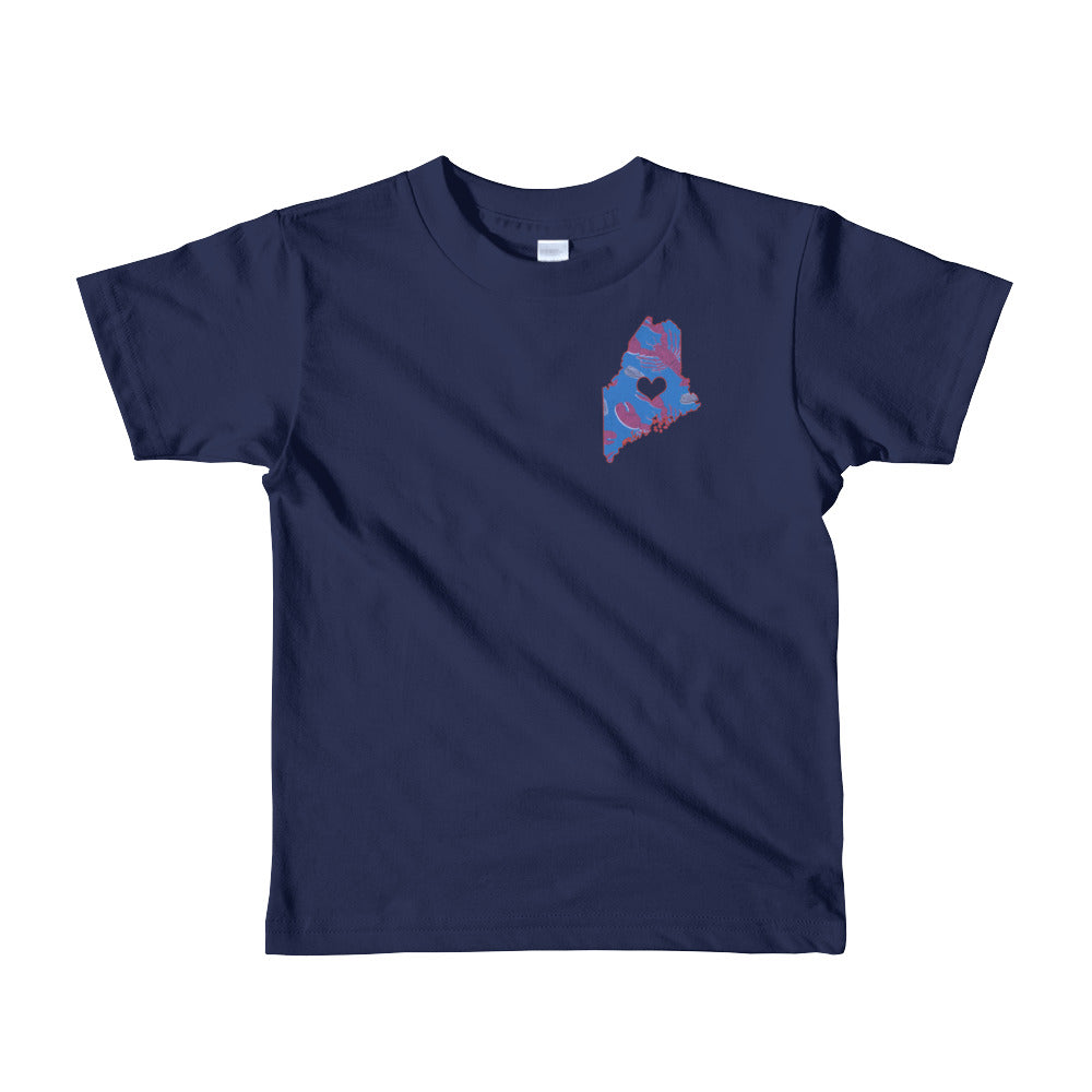 Maine Love Kids T-shirt - Maine Kid - Maine Pride - Lobster Shirt - Kids Lobster - I Love Maine - State Shirt - Portland Kid - Acadia Kid -
