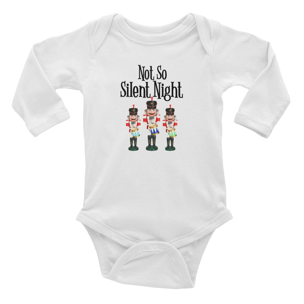 Not So Silent Night Long Sleeve Bodysuit