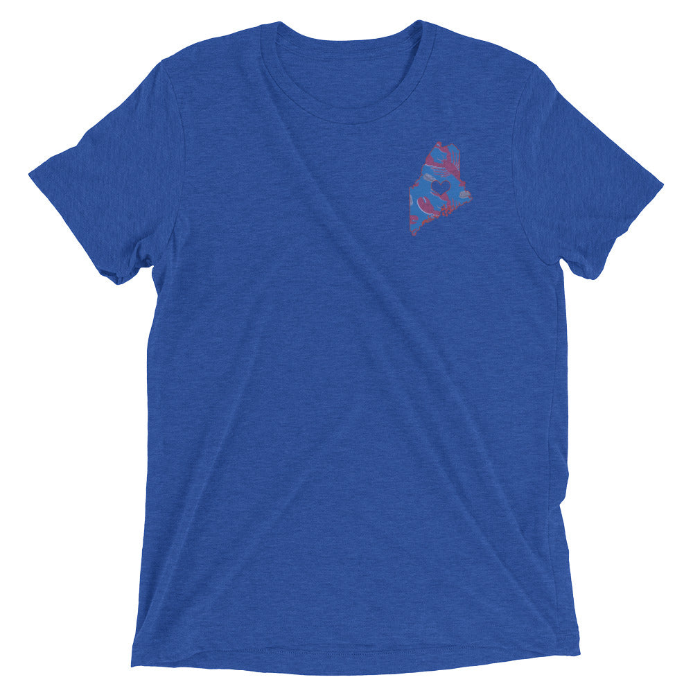 Maine Love Adult T-shirt - Maine Shirts - Maine Tourism - Maine Native - Lobster Shirt - Lobstah Shirt - Portland - Bar Harbor - Acadia - Fr