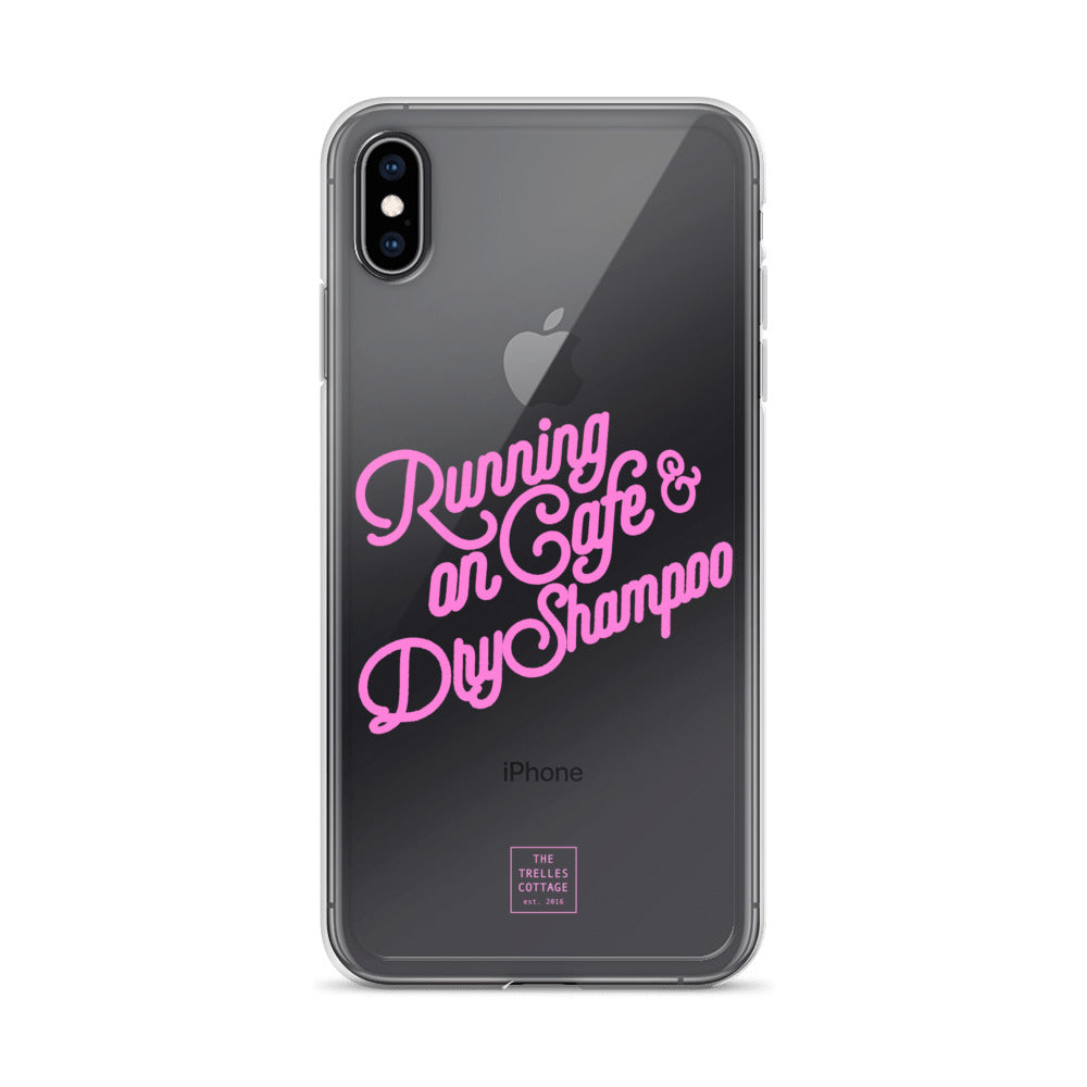 Running on Cafe & Dry Shampoo iPhone Case