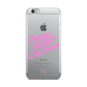 Running on Cafe & Dry Shampoo iPhone Case