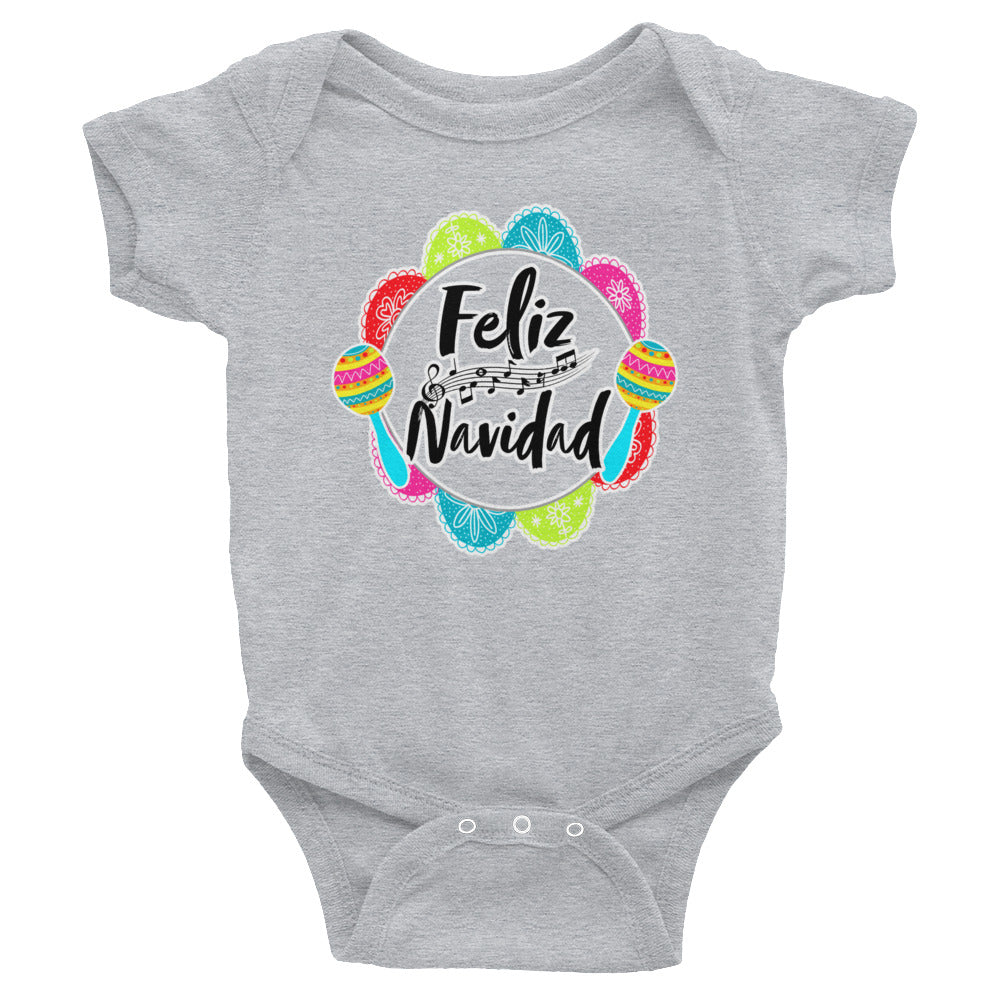 Feliz Navidad Bodysuit - Noche Buena - Christmas Bodysuit - Christmas Baby - Merry Christmas - December Baby
