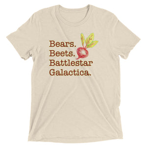 Dwight T-shirt - The Office Shirt - Unisex Shirt - Schrute Farms - Dwight - Beets T-shirt - Bears Beets - Battlestar Galactica