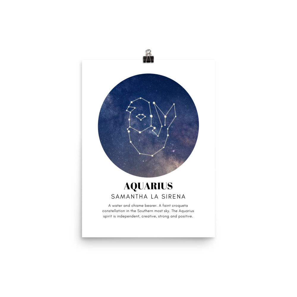 Aquarius Zodiac Print