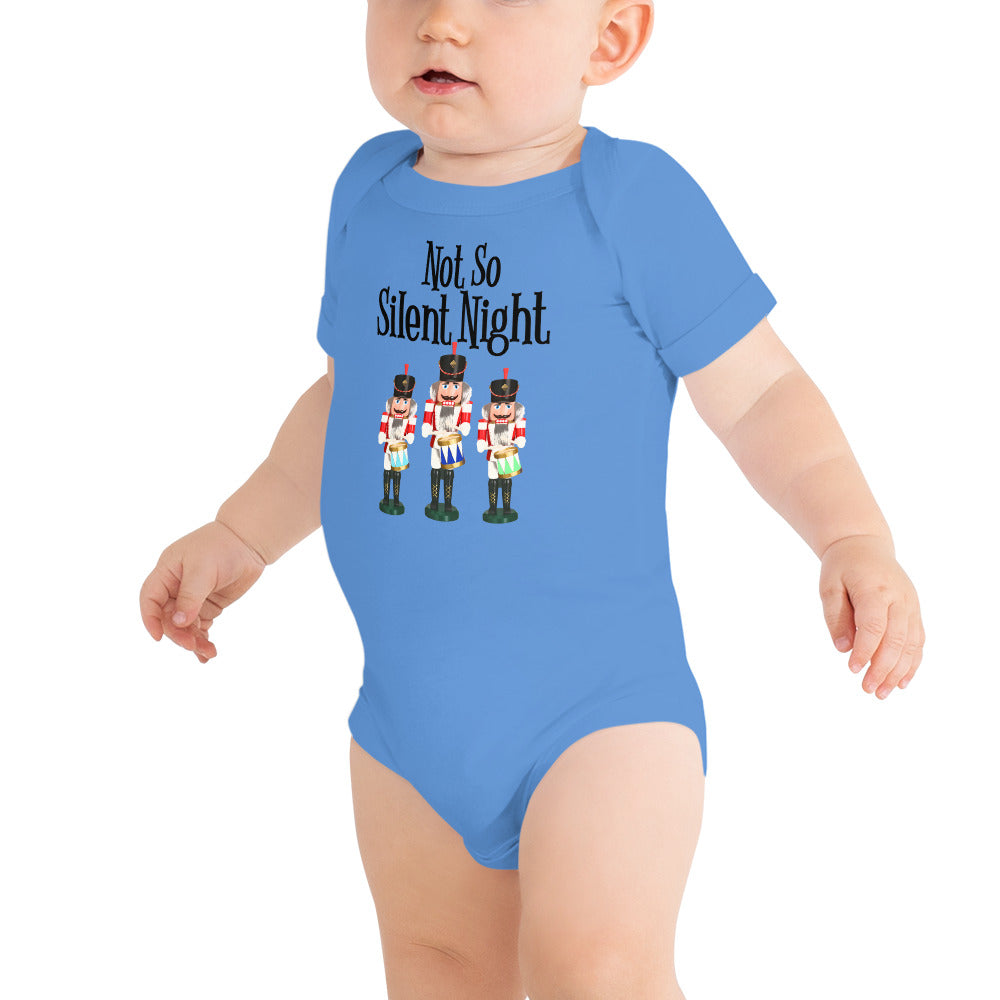Not So Silent Night Bodysuit - Newborn - Baby's First Christmas - Christmas Bodysuit - Nutcracker - Nutcracker Christmas - Little Drummer Bo