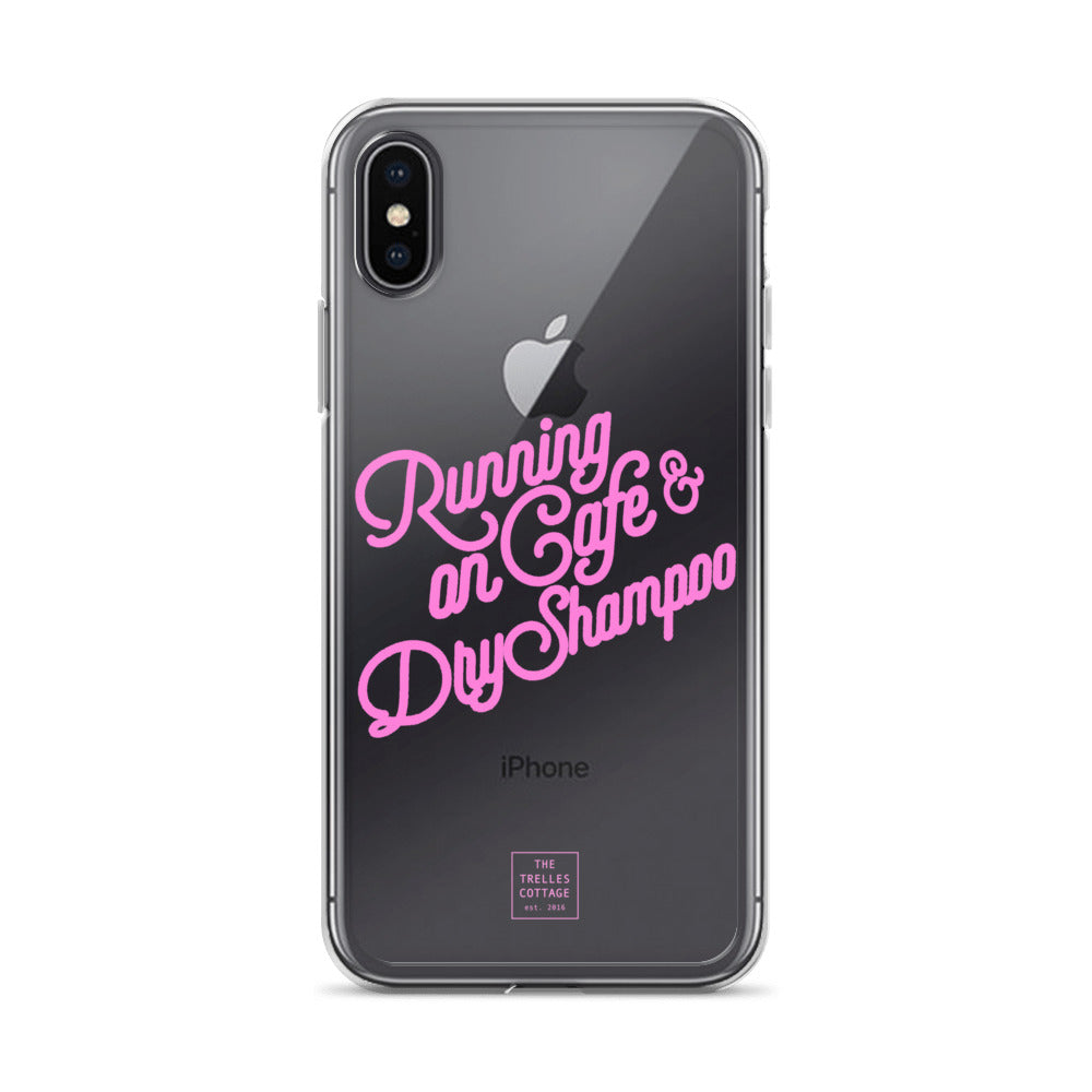 Running on Cafe & Dry Shampoo iPhone Case
