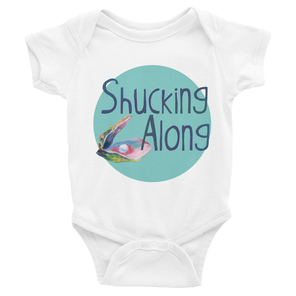 Shucking Along Aqua Bodysuit